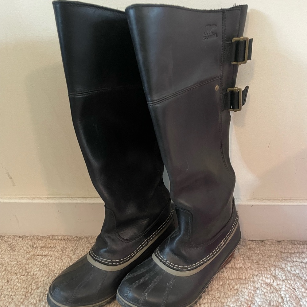 Sorel | Slimpack Riding II Black Boots Size 6